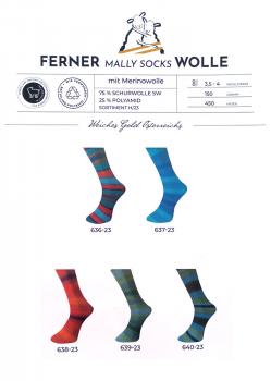 Ferner Mally Socks Wolle 6-fach mit Merinowolle